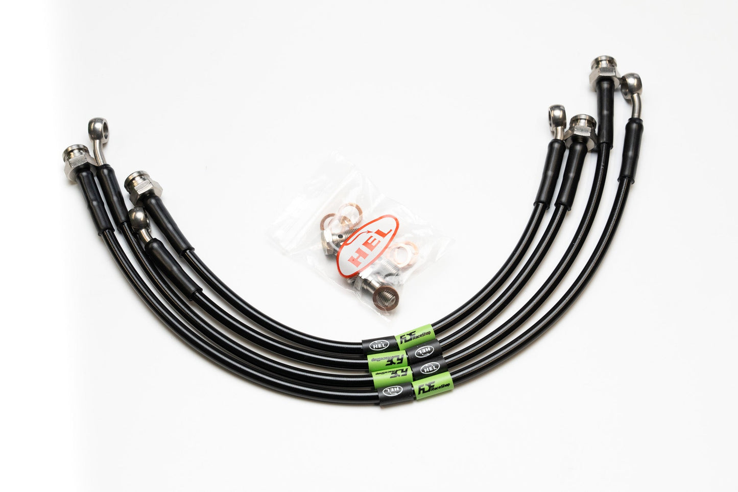 FDF Raceshop - NISSAN 350Z FDF EXTENDED FRONT + REAR BRAKE LINE KIT