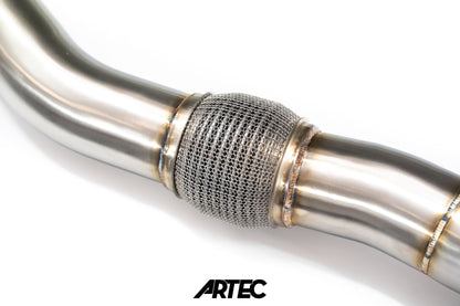 ARTEC - Evo 4-9 4G63 Tubo de descarga de carcasa de O2 de salida fundida de 3,5”