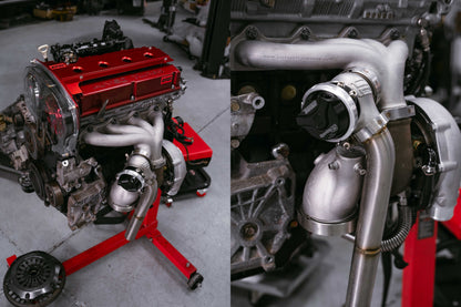 ARTEC - Mitsubishi Evo 4-9 Dump Pipe Adapter for Low Mount V-Band Exhaust Manifold