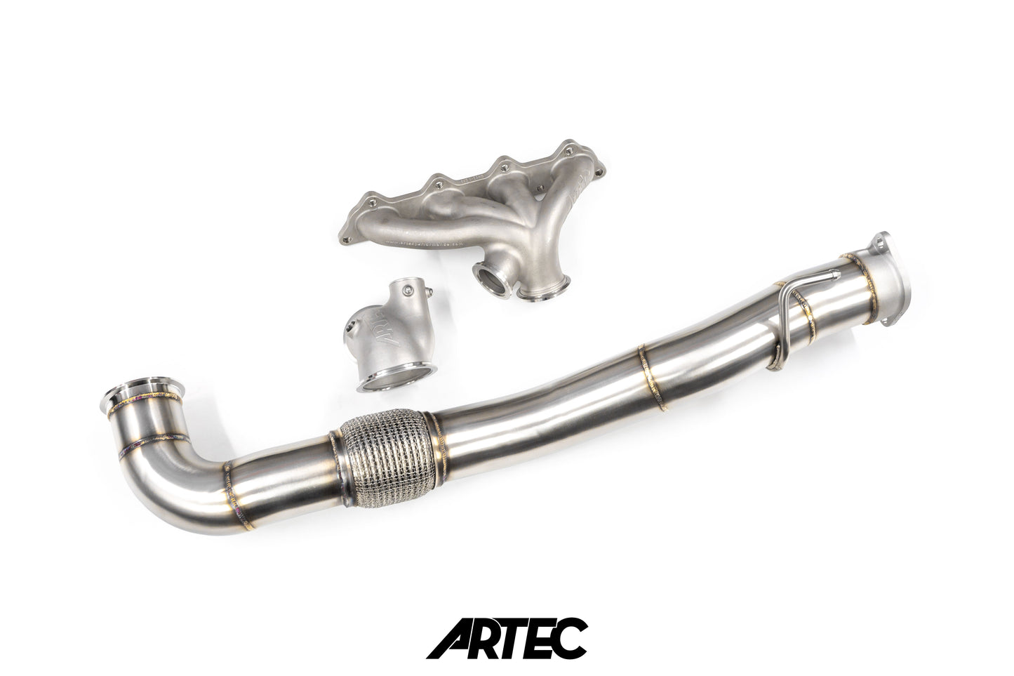 ARTEC - Mitsubishi Evo 4-9 Dump Pipe Adapter for Low Mount V-Band Exhaust Manifold