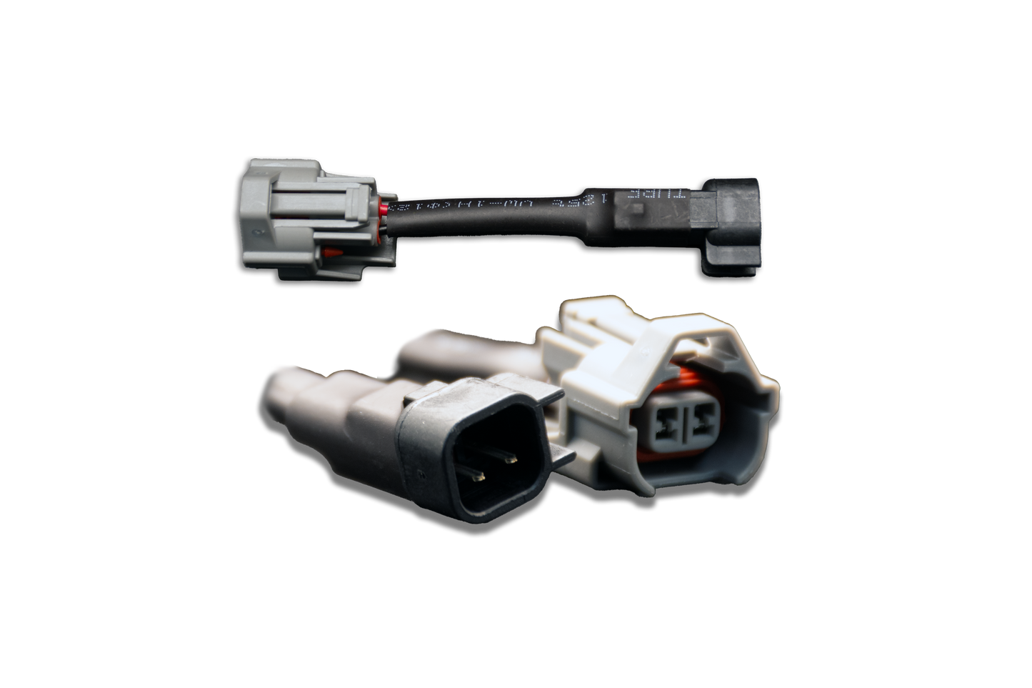 Fuel Injector Clinic - Set of 6 Denso (female) to US Car/EV6 (male) injector plug adaptors (padpdtou6)