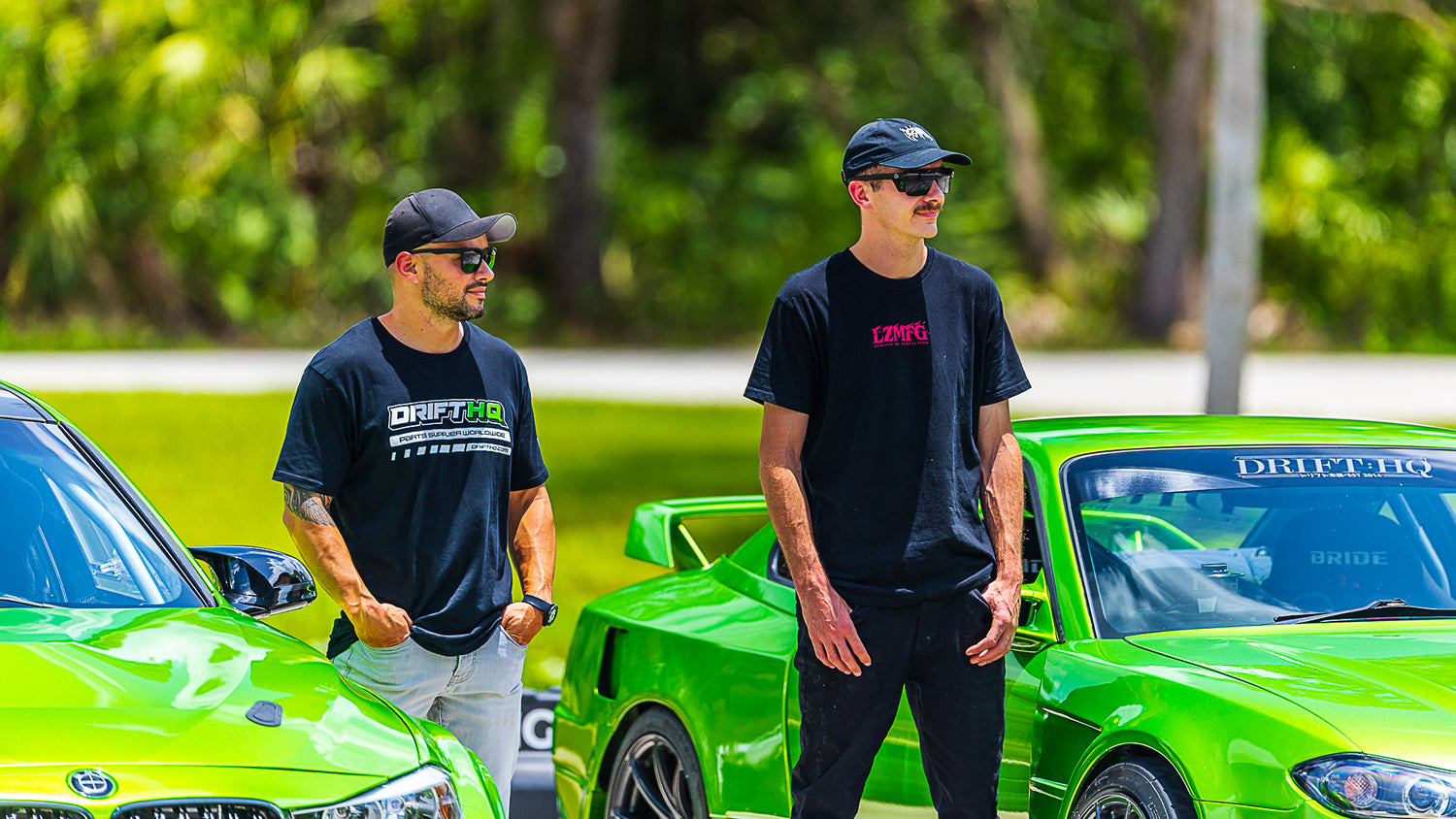 Duarte and Adam LZ On the compound posing for a photo