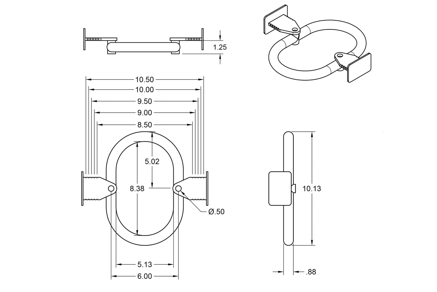FDF Raceshop - Universal Driveshaft Hoop