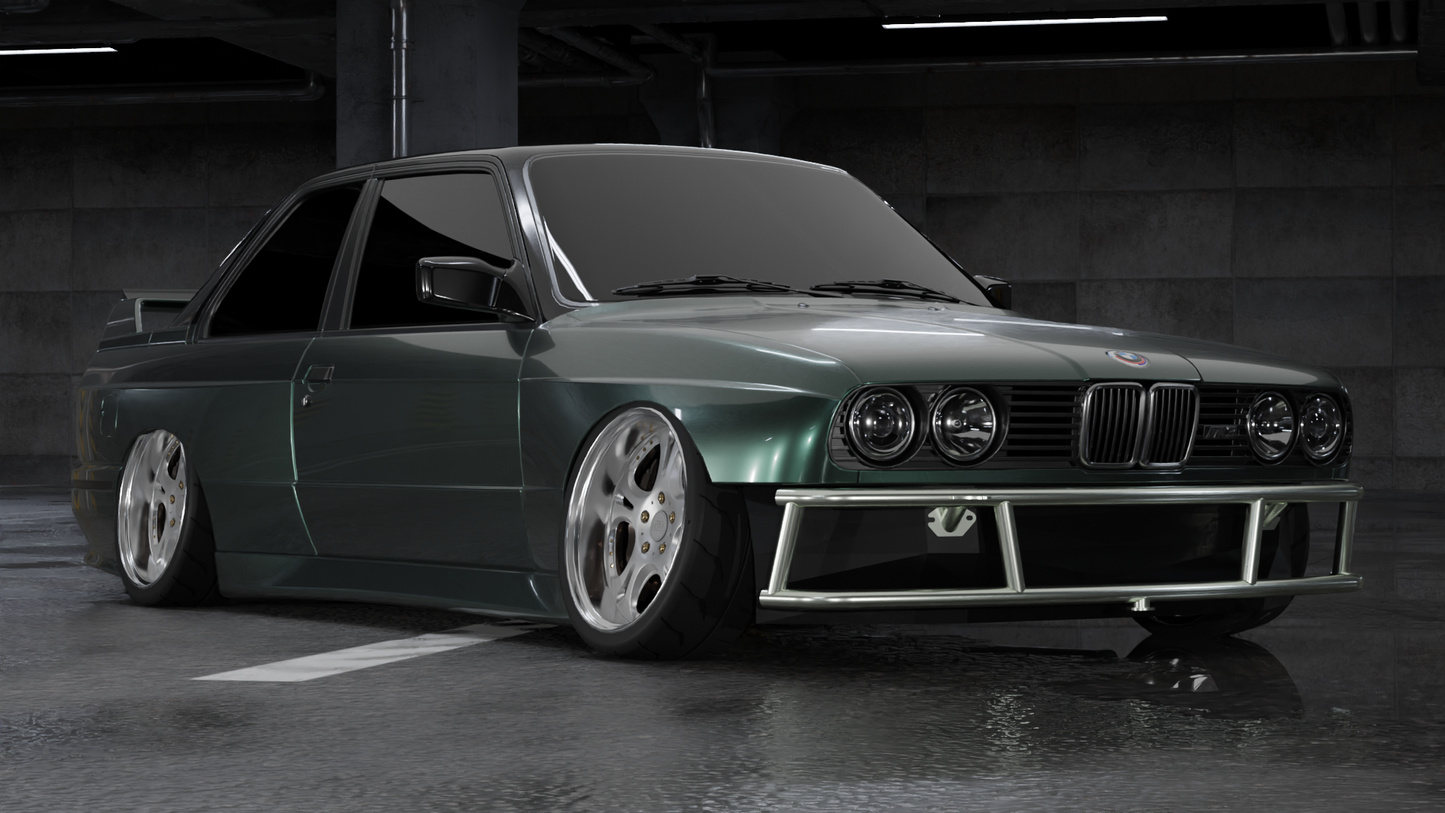 True Focus Fabrication - BMW E30 - Dual Row Front Bash Bar