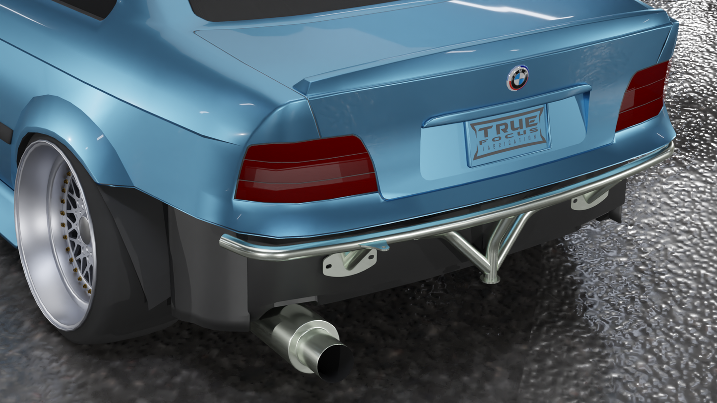 True Focus Fabrication - BMW E36 - Standard Rear Bash Bar