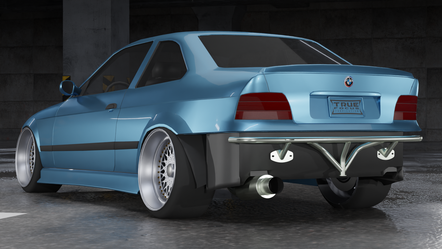 True Focus Fabrication - BMW E36 - Standard Rear Bash Bar