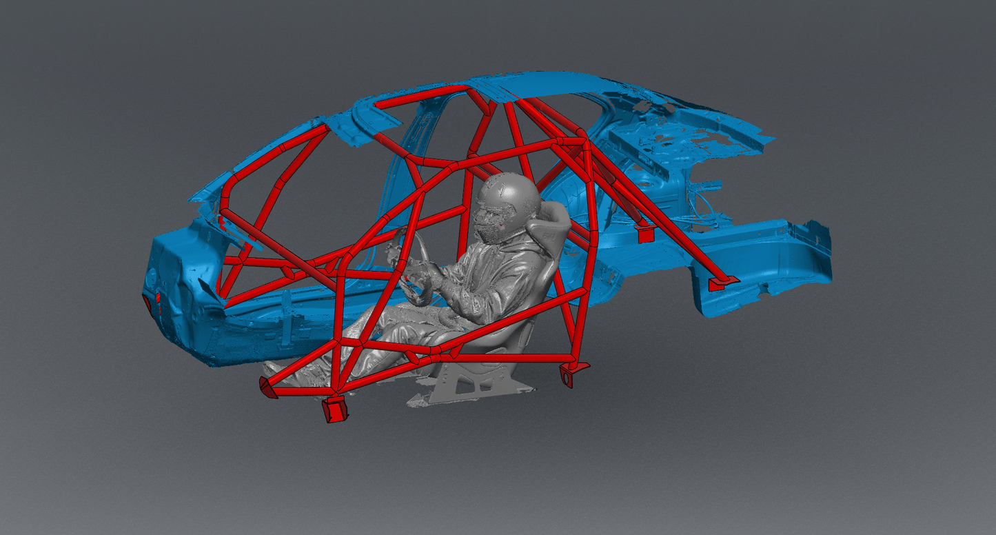 CAGEKITS - E46 Sedan FD Spec – Non-gutted X Door Bar Roll Cage