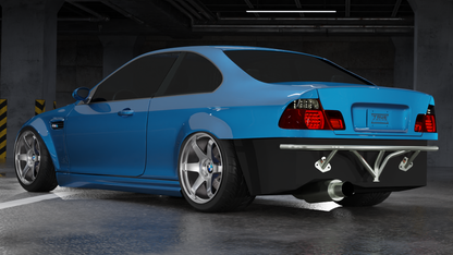 True Focus Fabrication - BMW E46 - Standard Rear Bash Bar