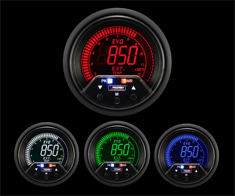 Prosport Gauges - 2-3/8" Premium Evo Electrical Exhaust Gas Temperature Gauge
