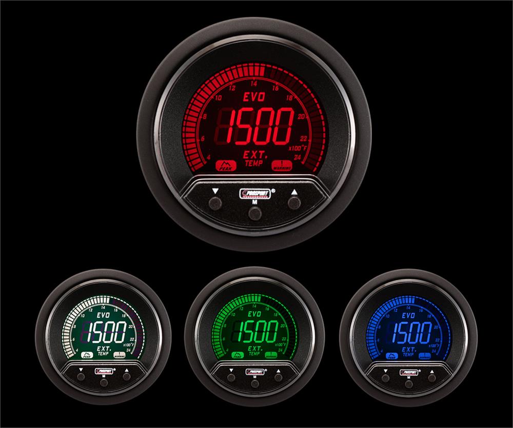 Prosport Gauges - 2-1/16" Premium Evo Electrical Exhaust Gas Temperature Gauge