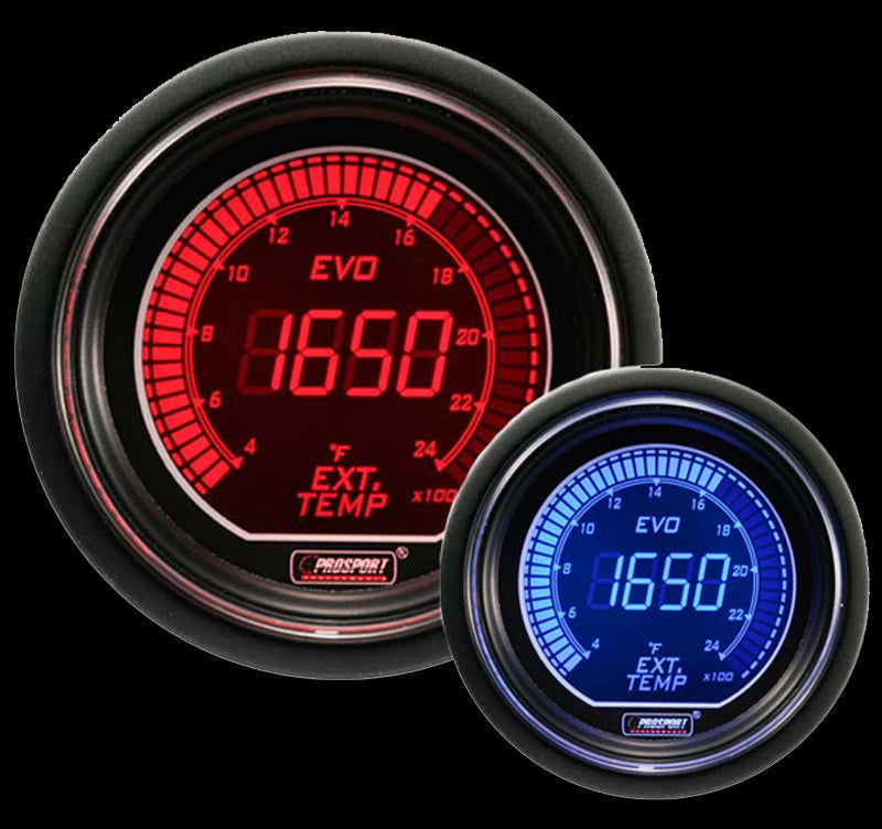 Prosport Gauges - 2-1/16" Evo Electrical Exhaust Gas Temperature Gauge