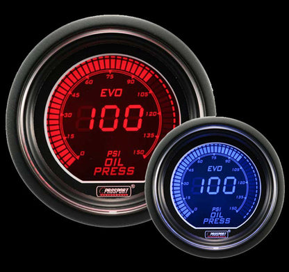 Prosport Gauges - 2-1/16" Evo Electrical Oil Pressure Gauge