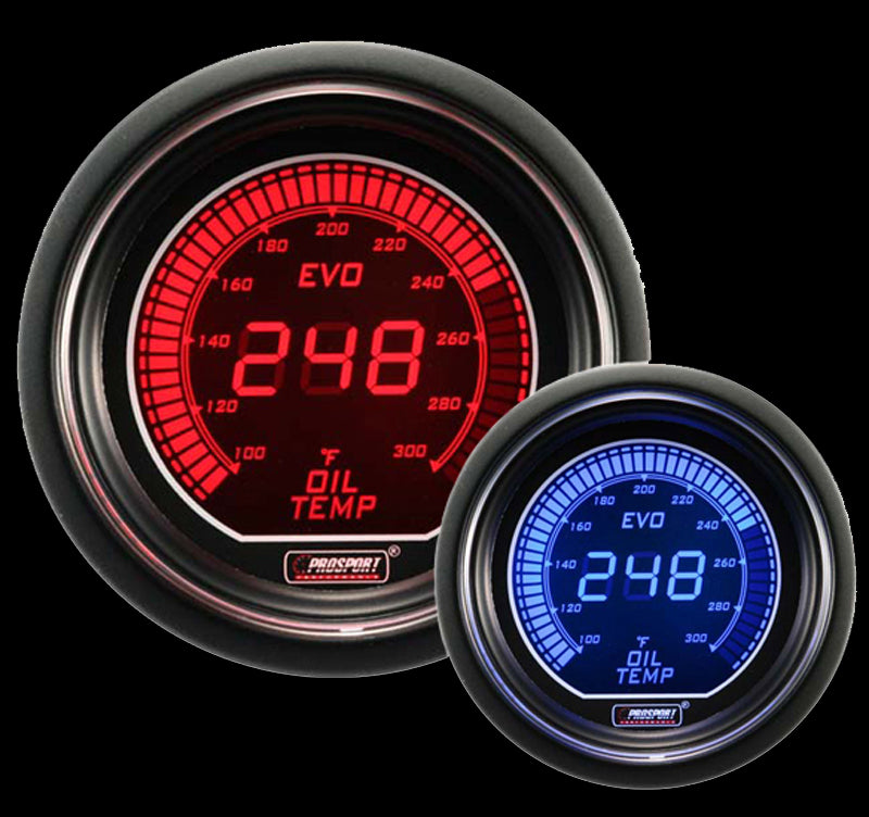 Prosport Gauges - 2-1/16" Evo Electrical Oil Temperature Gauge