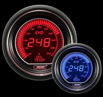 Prosport Gauges - 2-1/16" Evo Electrical Oil Temperature Gauge
