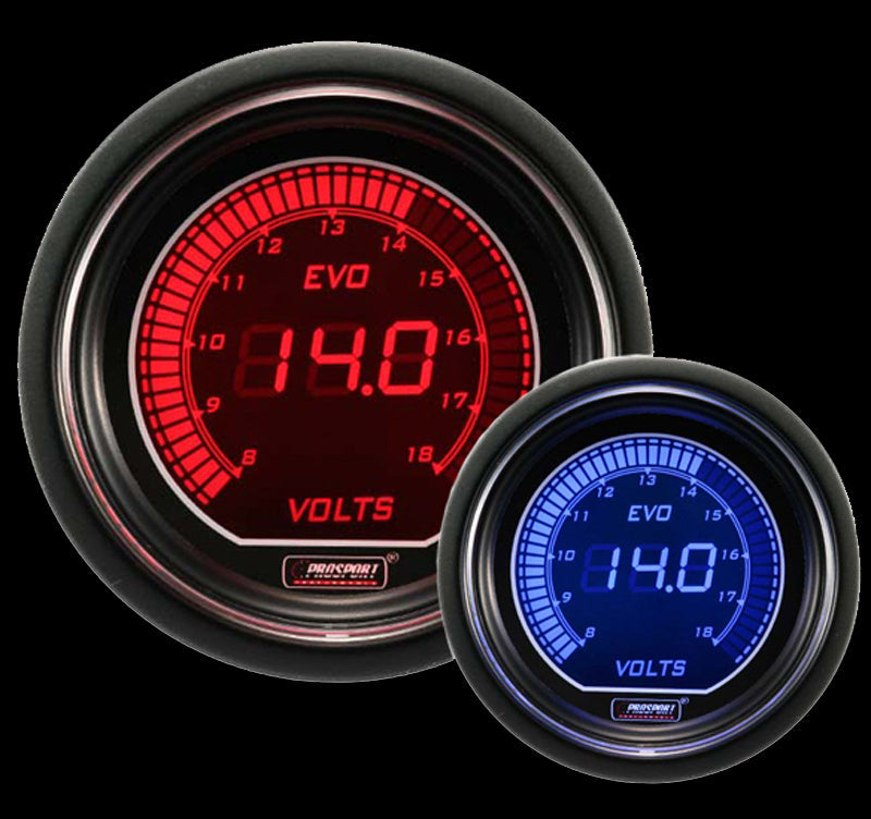 Prosport Gauges - 2-1/16" Evo Electrical Volt Gauge