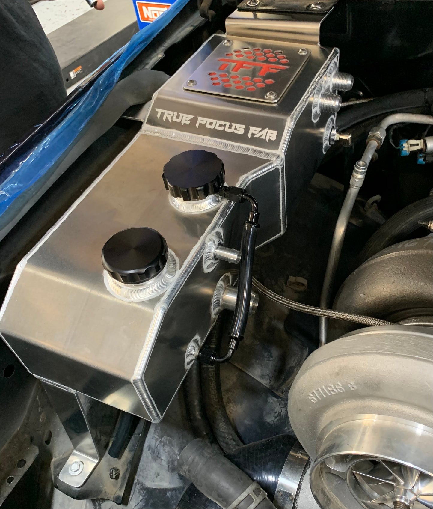 True Focus Fabrication - Chevy Silverado | GMC Sierra - First Gen (99-06) - Triple Tank (Oil Catch Can | Coolant Expansion Tank | Coolant Overflow Tank)