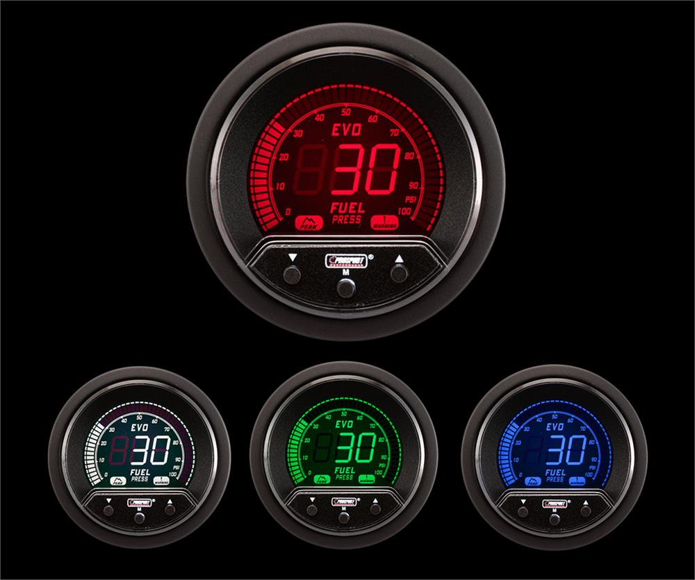 Prosport Gauges - 2-1/16" Premium Evo Electrical Fuel Pressure Gauge