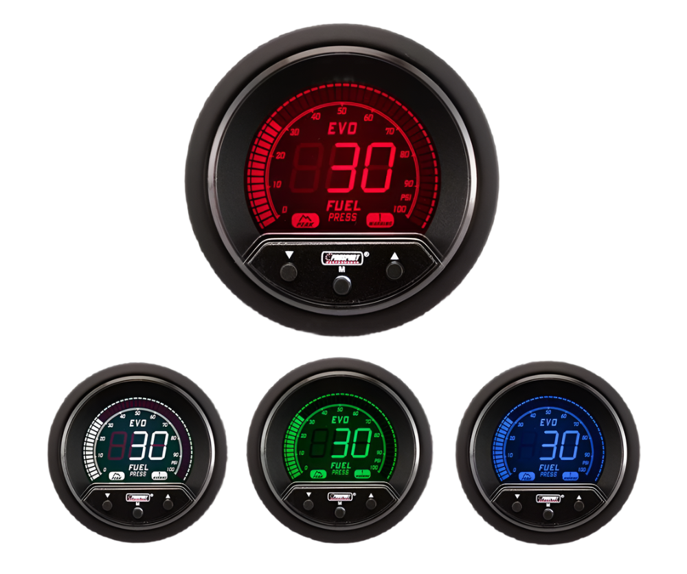 Prosport Gauges - 2-1/16" Premium Evo Electrical Fuel Pressure Gauge