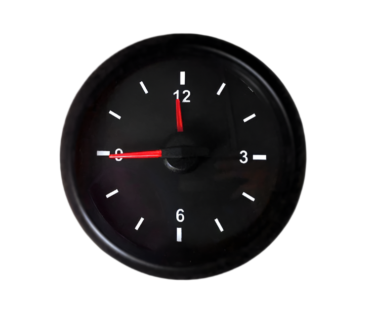 Prosport Gauges - 2-1/16" Electrical 12 Volt Analog Clock Gauge