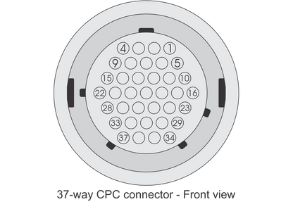 FuelTech 37-Way AMP CPC Connector Kit Diagram