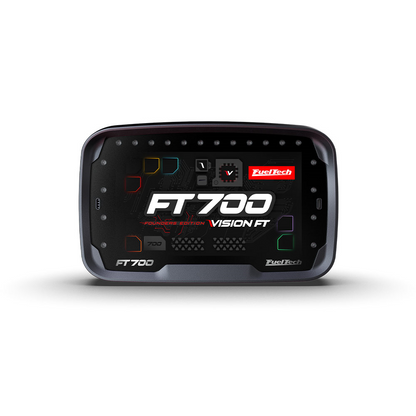 FuelTech FT700 ECU with EFI, touchscreen, Bluetooth, Wi-Fi, and more. Racing engine management system.