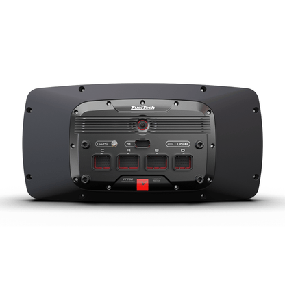 FuelTech FT700Plus ECU - Back has multiple automotive connector ports, USB port, GPS coax connector, and more! Compatible with FT600 wiring harness connectors. 