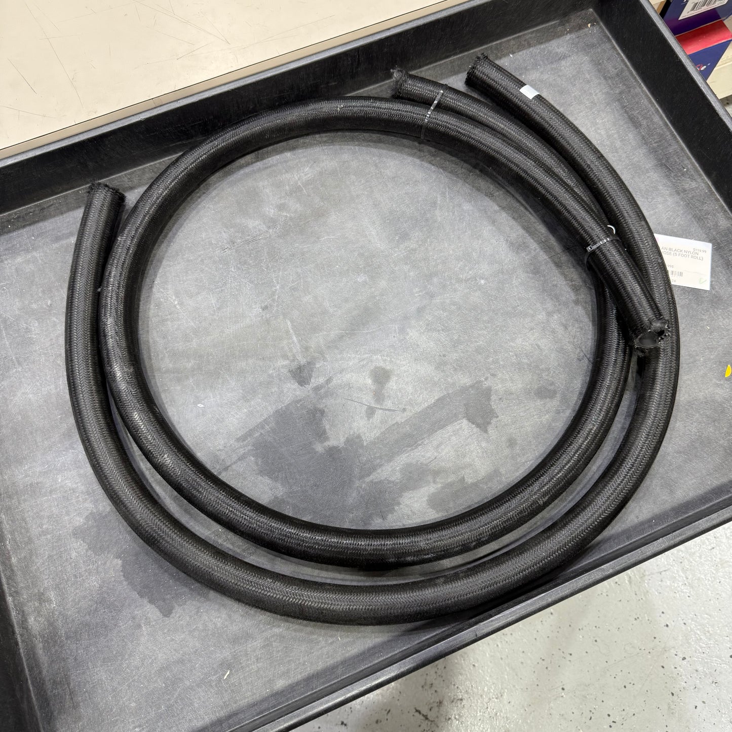 [GARAGE SALE] - Vibrant -20 AN Black Nylon Braided Flex Hose (20 foot roll)