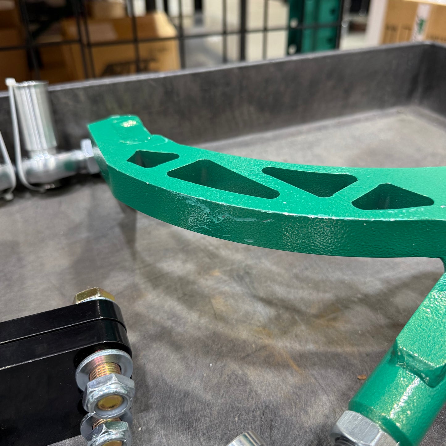 [GARAGE SALE] - FDF Raceshop - Nissan 350Z/ Infiniti G35 Mild Mantis Angle Kit - FDF Green / No Offset Rack Spacer / Include ON-CAR Adjustable Upper Control Arms