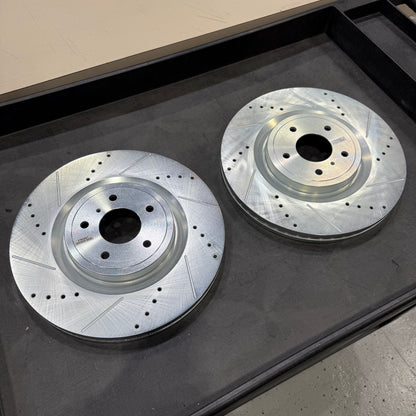 [GARAGE SALE] - Power Stop 09-13 Infiniti FX50 Front Evolution Drilled & Slotted Rotors - Pair