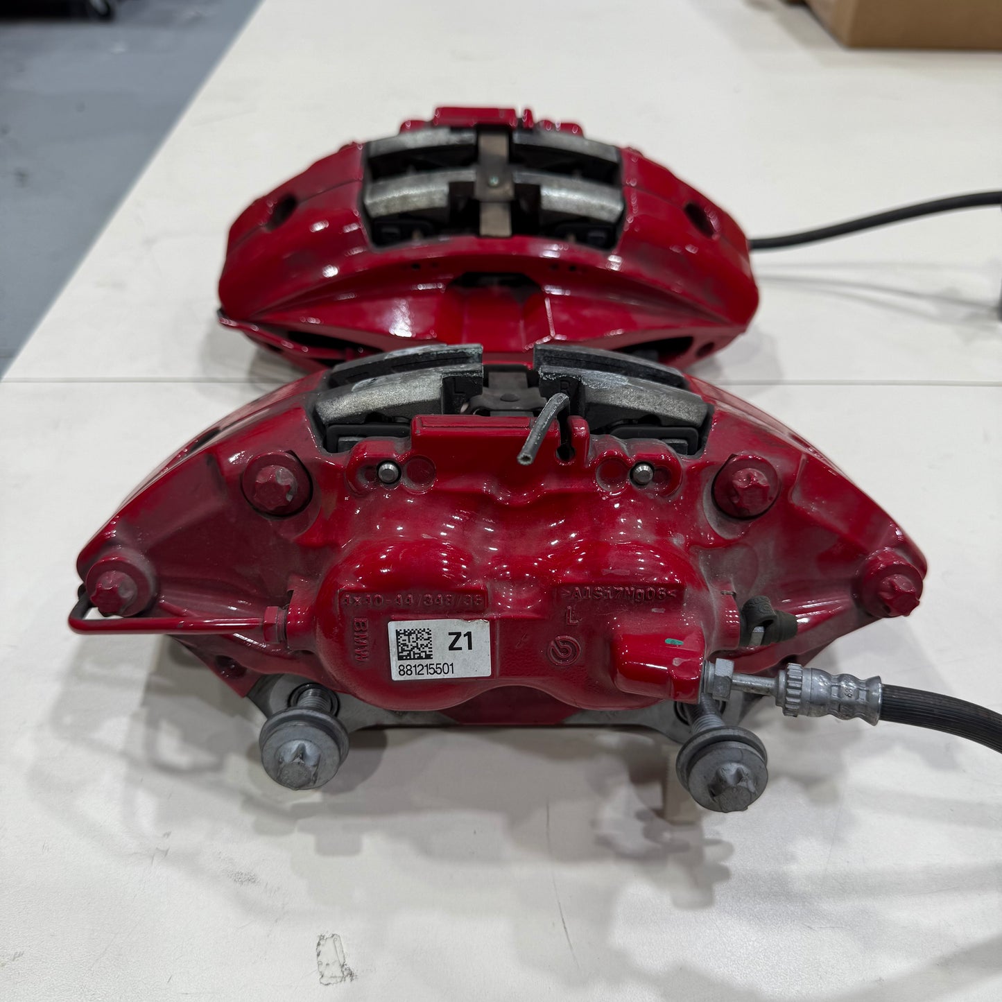 [GARAGE SALE] - 20 21 22 23 Toyota Supra Front Left Right Brembo Brake Caliper Set Red 1565 OEM