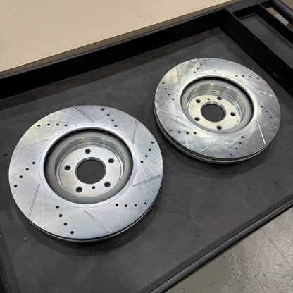 [GARAGE SALE] - Power Stop 09-13 Infiniti FX50 Front Evolution Drilled & Slotted Rotors - Pair