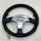 [GARAGE SALE] - MOMO RACE Steering Wheel 32cm TYPE D32 Black Leather F/S