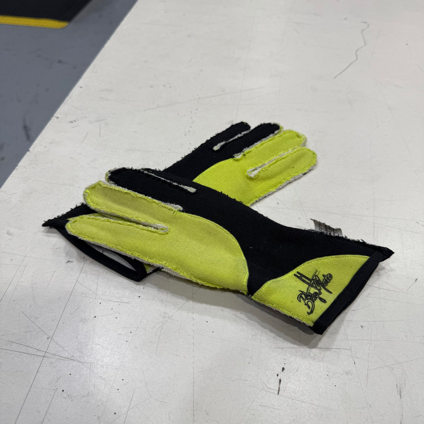 [GARAGE SALE] - BridgeMoto Small Ultraviolet 2.0 Pro Gloves - Green/Black