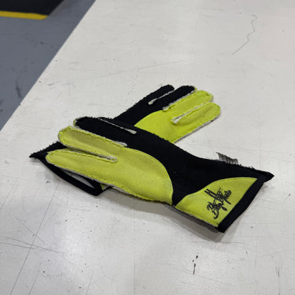 [GARAGE SALE] - BridgeMoto Small Ultraviolet 2.0 Pro Gloves - Green/Black