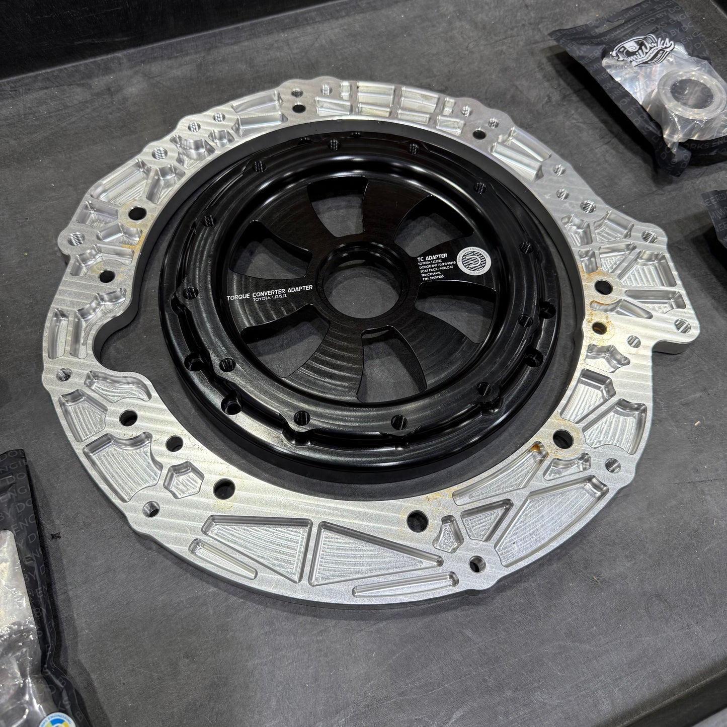 [GARAGE SALE] - DomiWorks Engineering - 1JZ/2JZ to Dodge 8HP 70/75/90/95 Adapter Kit