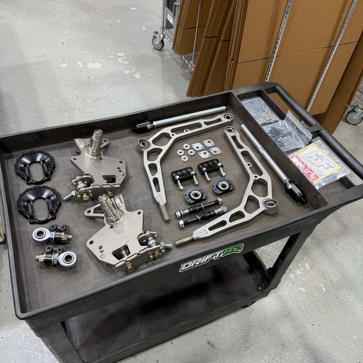 [GARAGE SALE] - FDF Raceshop - BMW E36 MANTIS ANGLE KIT - Platinum - E36 / FDF Platinum / Mild / With caster plates / With tie rod upgrade