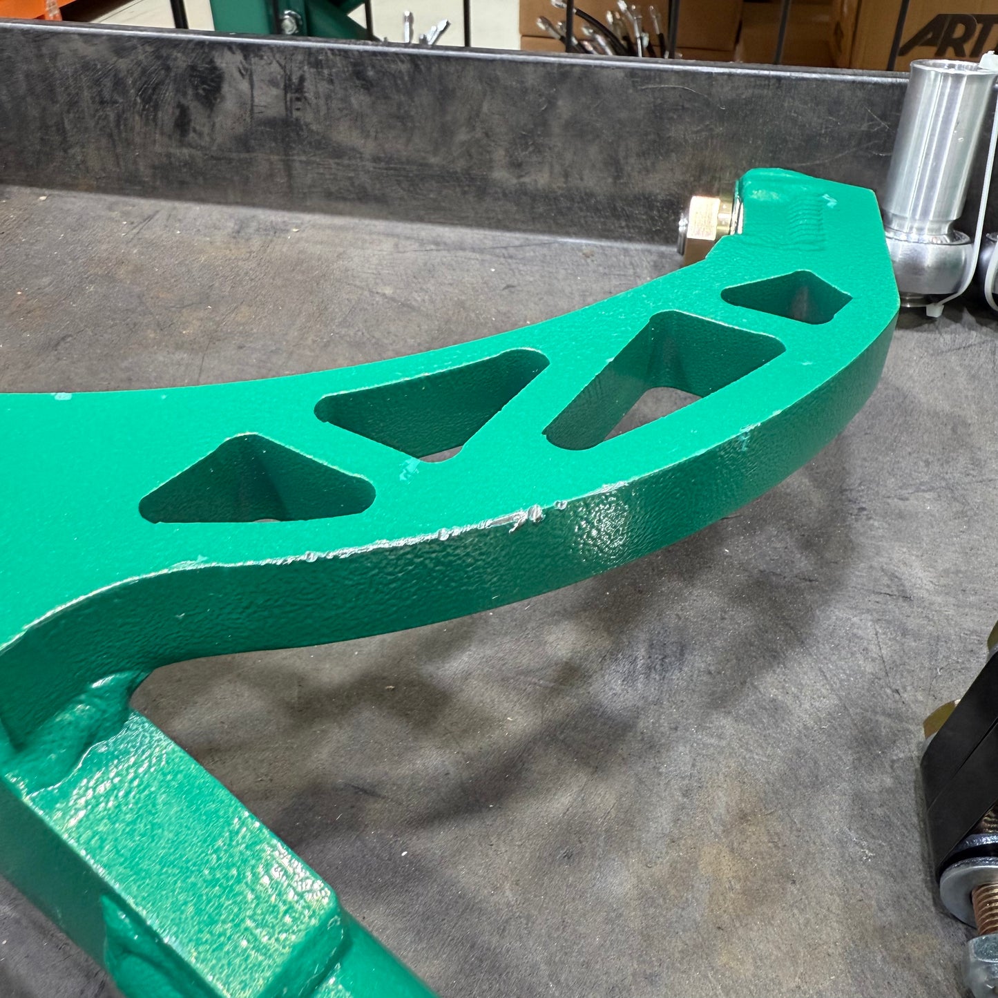 [GARAGE SALE] - FDF Raceshop - Nissan 350Z/ Infiniti G35 Mild Mantis Angle Kit - FDF Green / No Offset Rack Spacer / Include ON-CAR Adjustable Upper Control Arms