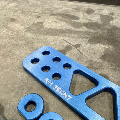 [GARAGE SALE] - BWR Front Tow Hook. Made in USA CNC Billet Aluminium, Comes with bolts and nuts (BLUE)