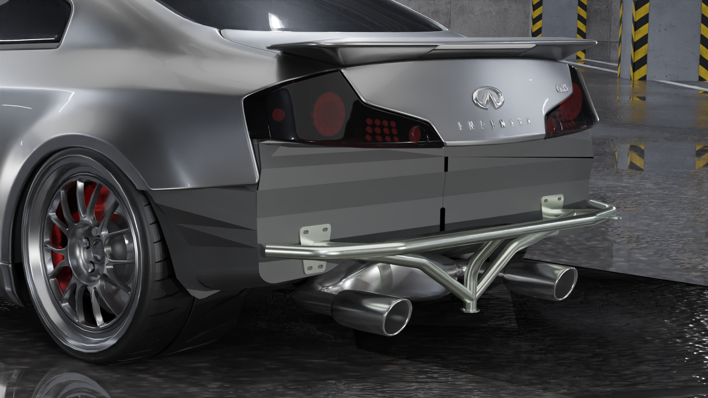 True Focus Fabrication - Infiniti G35 Coupe - Rear Standard Bash Bar