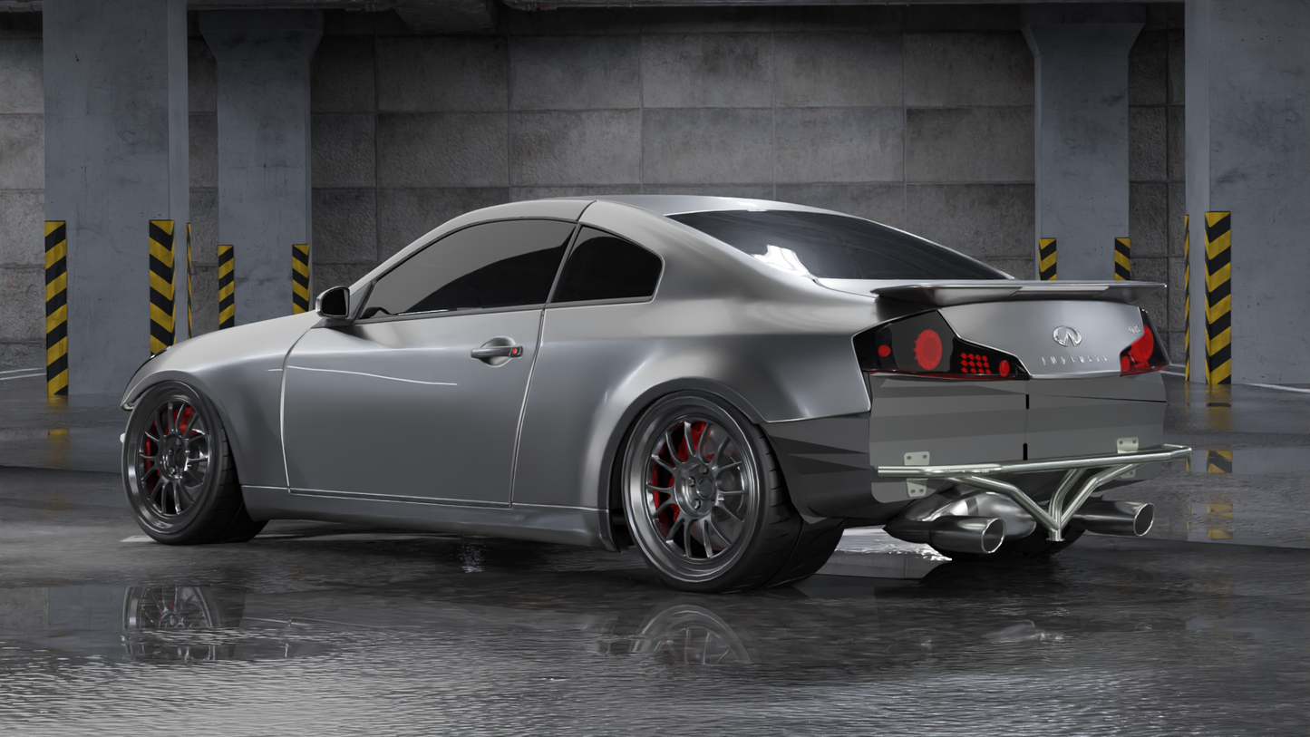 True Focus Fabrication - Infiniti G35 Coupe - Rear Standard Bash Bar