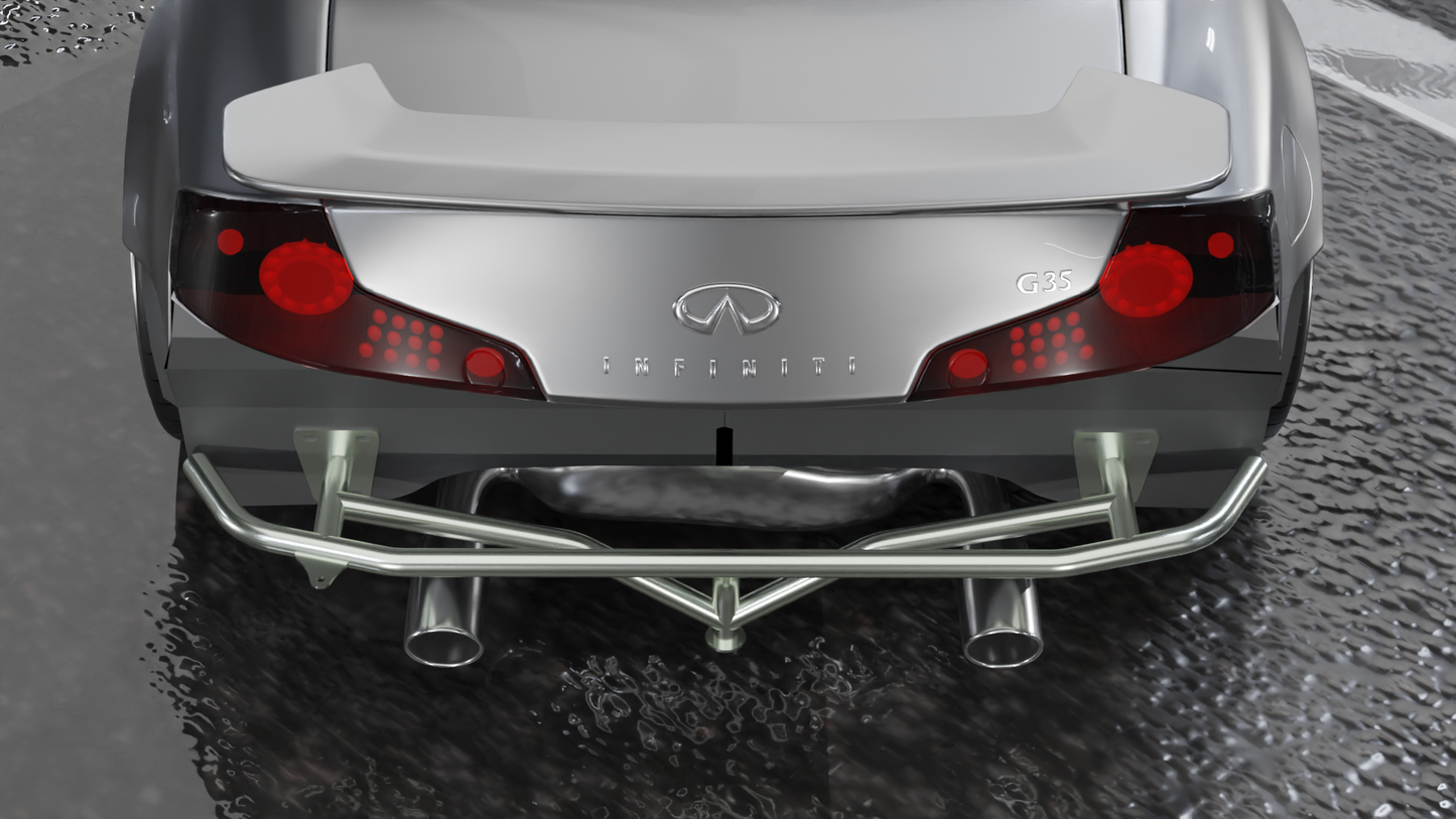 True Focus Fabrication - Infiniti G35 Coupe - Rear Standard Bash Bar