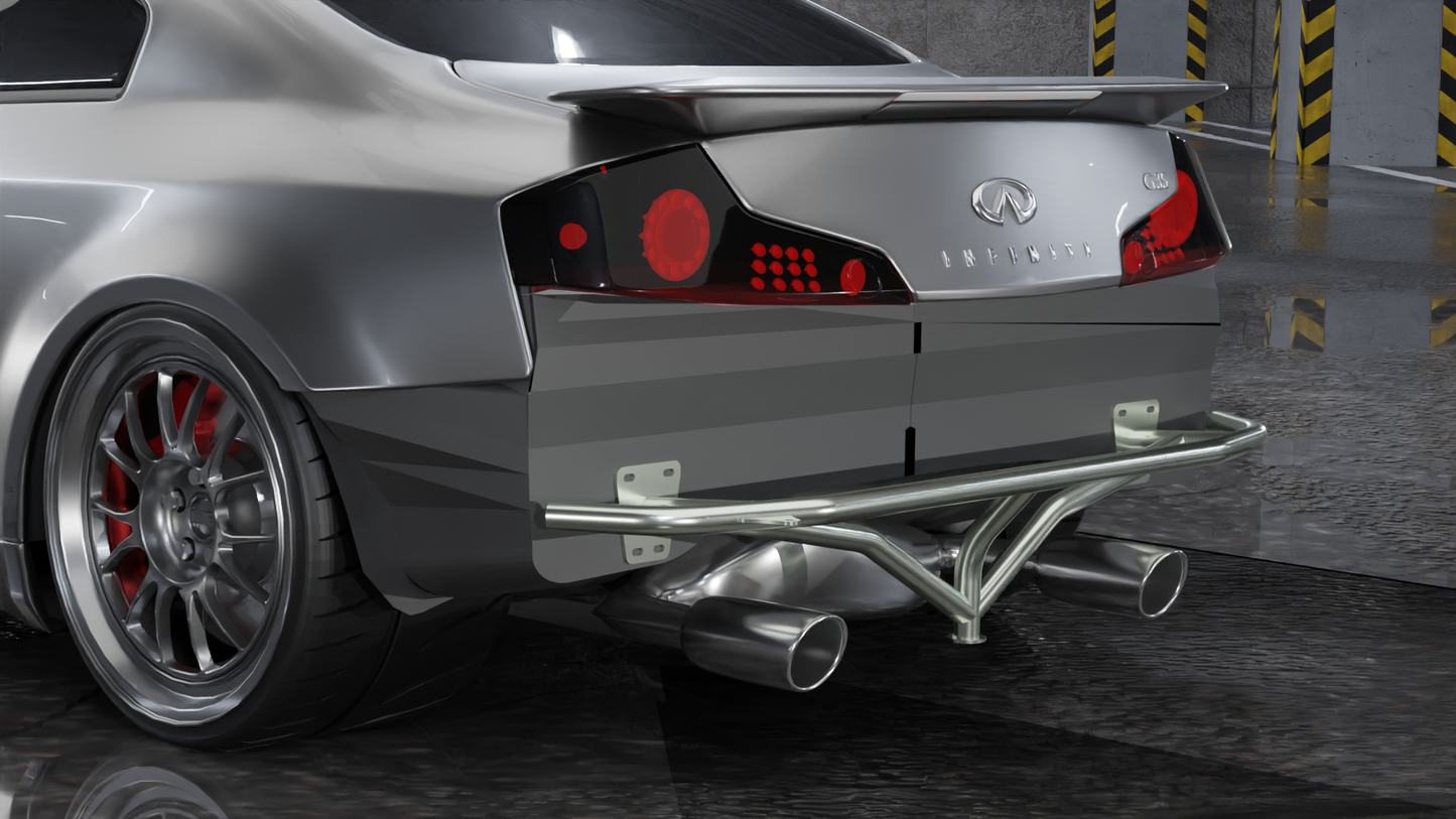 True Focus Fabrication - Infiniti G35 Coupe - Rear Standard Bash Bar