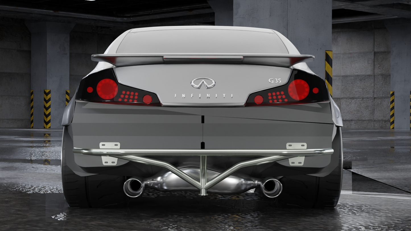 True Focus Fabrication - Infiniti G35 Coupe - Rear Standard Bash Bar