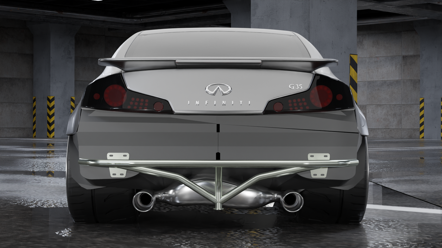 True Focus Fabrication - Infiniti G35 Coupe - Rear Standard Bash Bar