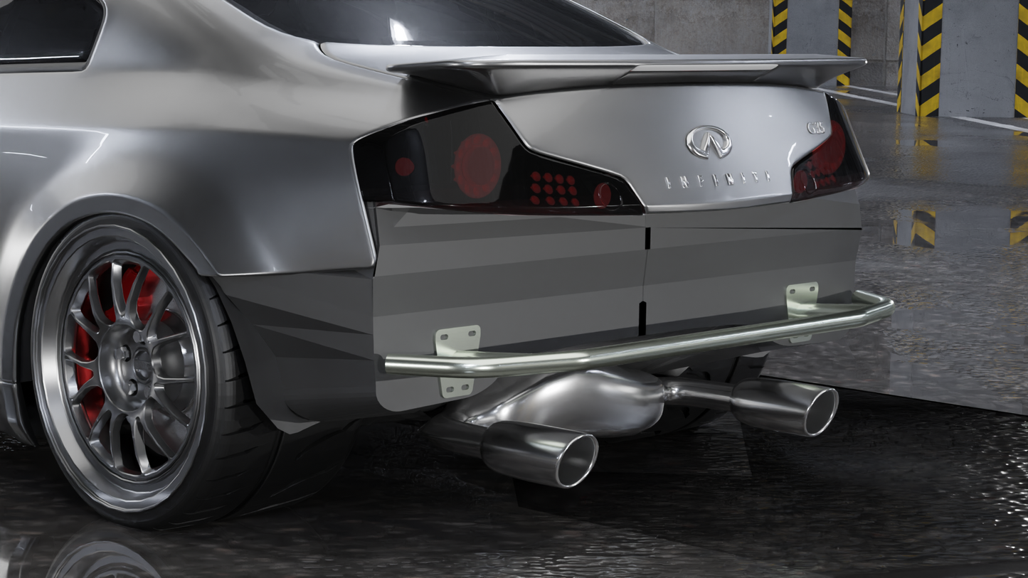 True Focus Fabrication - Infiniti G35 Coupe - Rear Standard Bash Bar