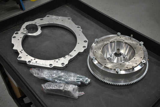 [GARAGE SALE] - PMC Motorsport - Adapter Kit Ford Barra - BMW M57N2 6-speed HGU HGK / N54 - 240mm / 9.45" (A-BAR-HGU-240)