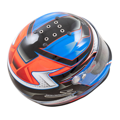 Zamp RZ-42Y Youth Snell CMR2016 Helmet Z21 Series Shield Orange/Blue 57cm