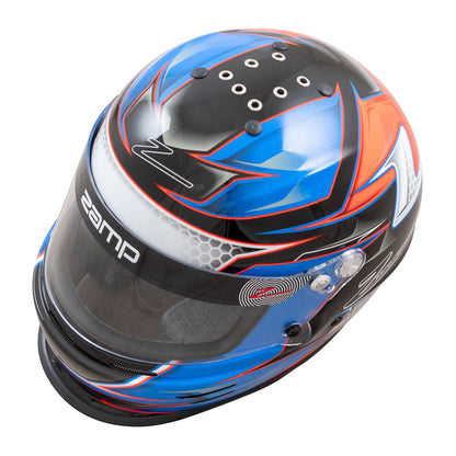 Zamp RZ-42Y Youth Snell CMR2016 Helmet Z21 Series Shield Orange/Blue 57cm