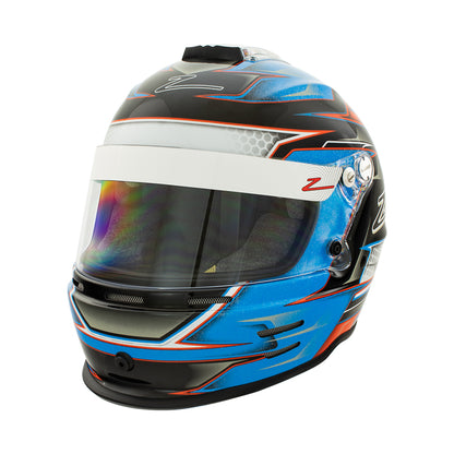 Zamp RZ-42Y Youth Snell CMR2016 Helmet Z21 Series Shield Orange/Blue 57cm