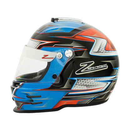 Zamp RZ-42Y Youth Snell CMR2016 Helmet Z21 Series Shield Orange/Blue 56cm